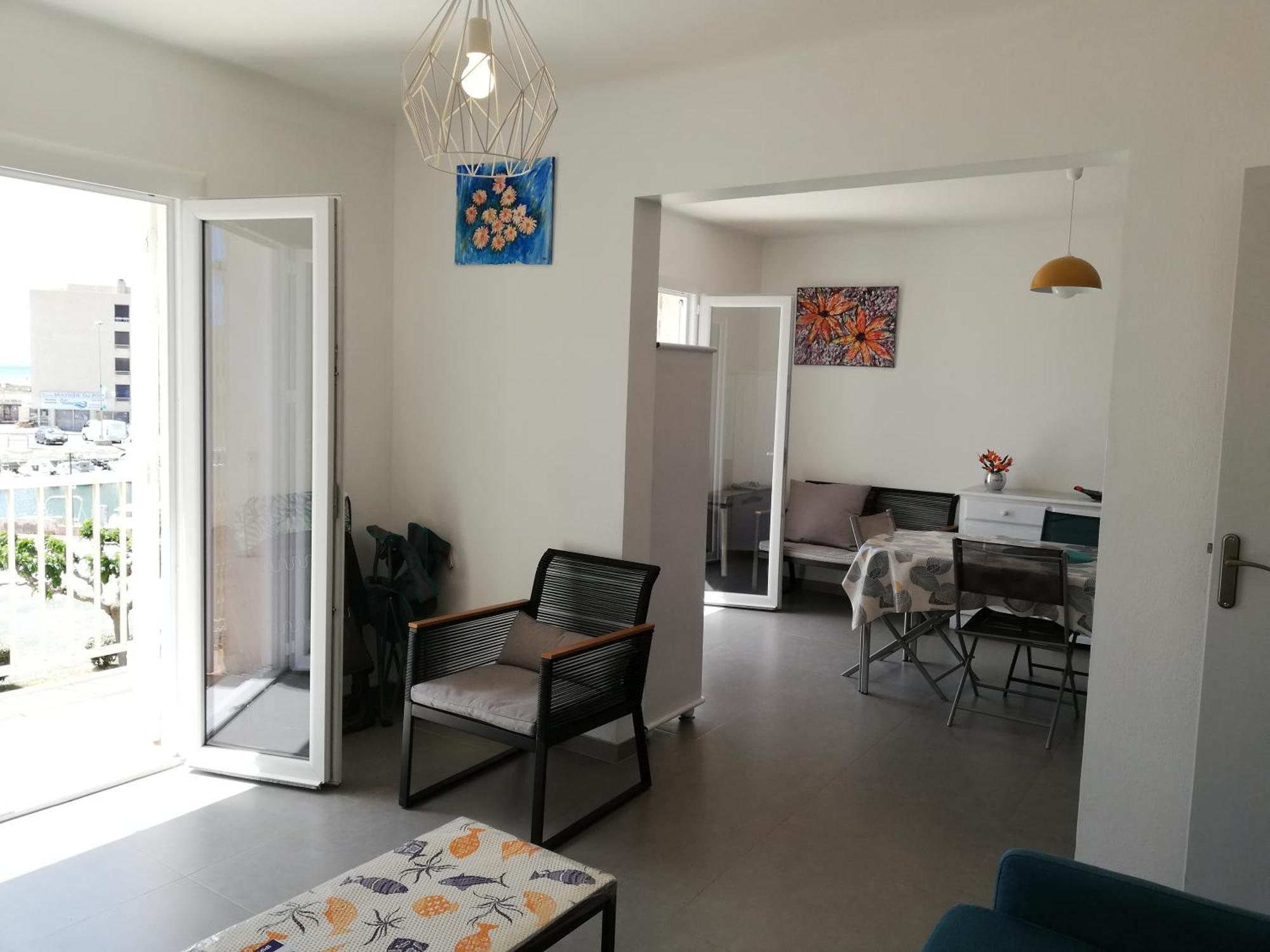 Superbe Appartement Avec Vue Sur Mer Et Port, Parking Prive Saint-Pierre-la-Mer  Экстерьер фото